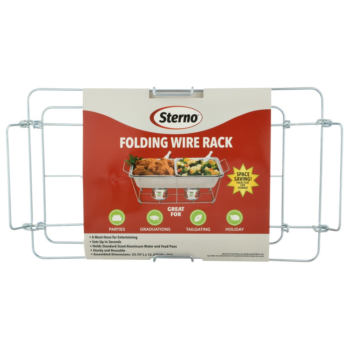 slide 7 of 11, Sterno Folding Wire Rack 1 ea, 1 ct