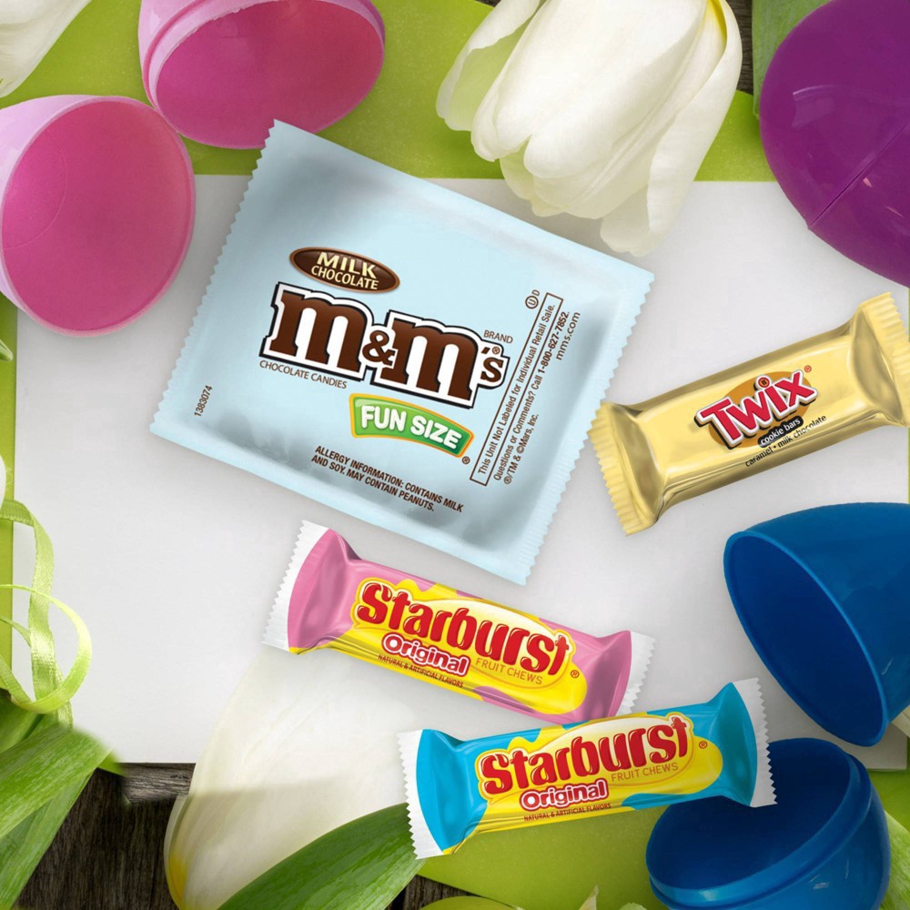 slide 5 of 7, Mars Candy M&Ms Twix & Starburst Candy Filled Easter Eggs, 11.04 oz