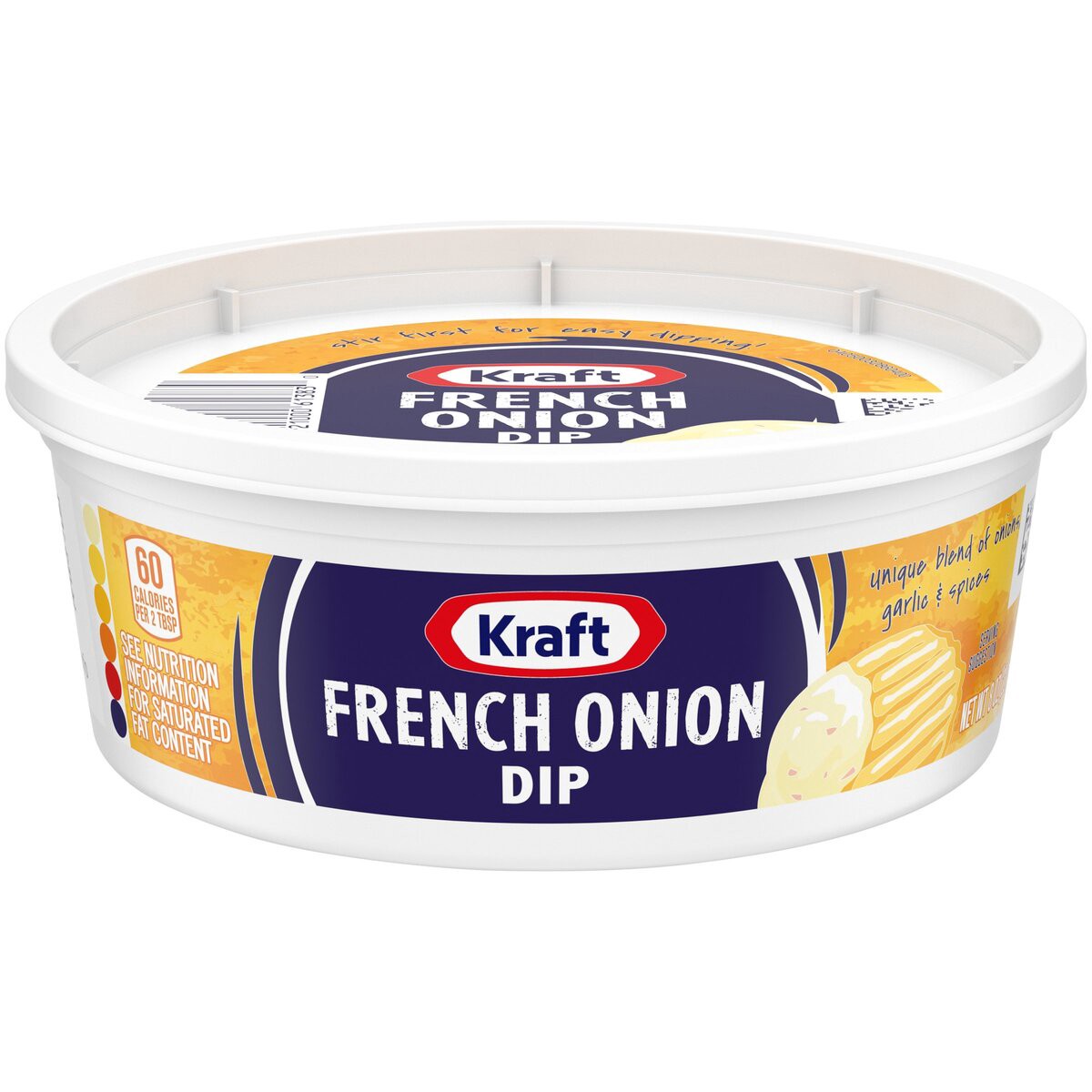 slide 1 of 9, Kraft French Onion Dip Tub, 8 oz