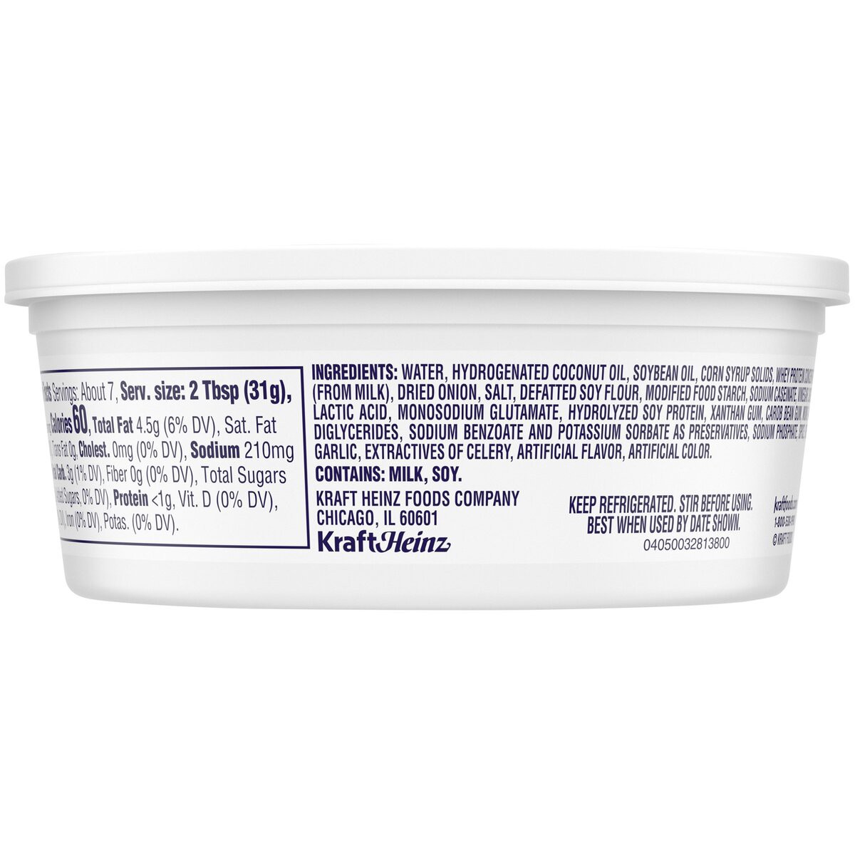 slide 9 of 9, Kraft French Onion Dip Tub, 8 oz