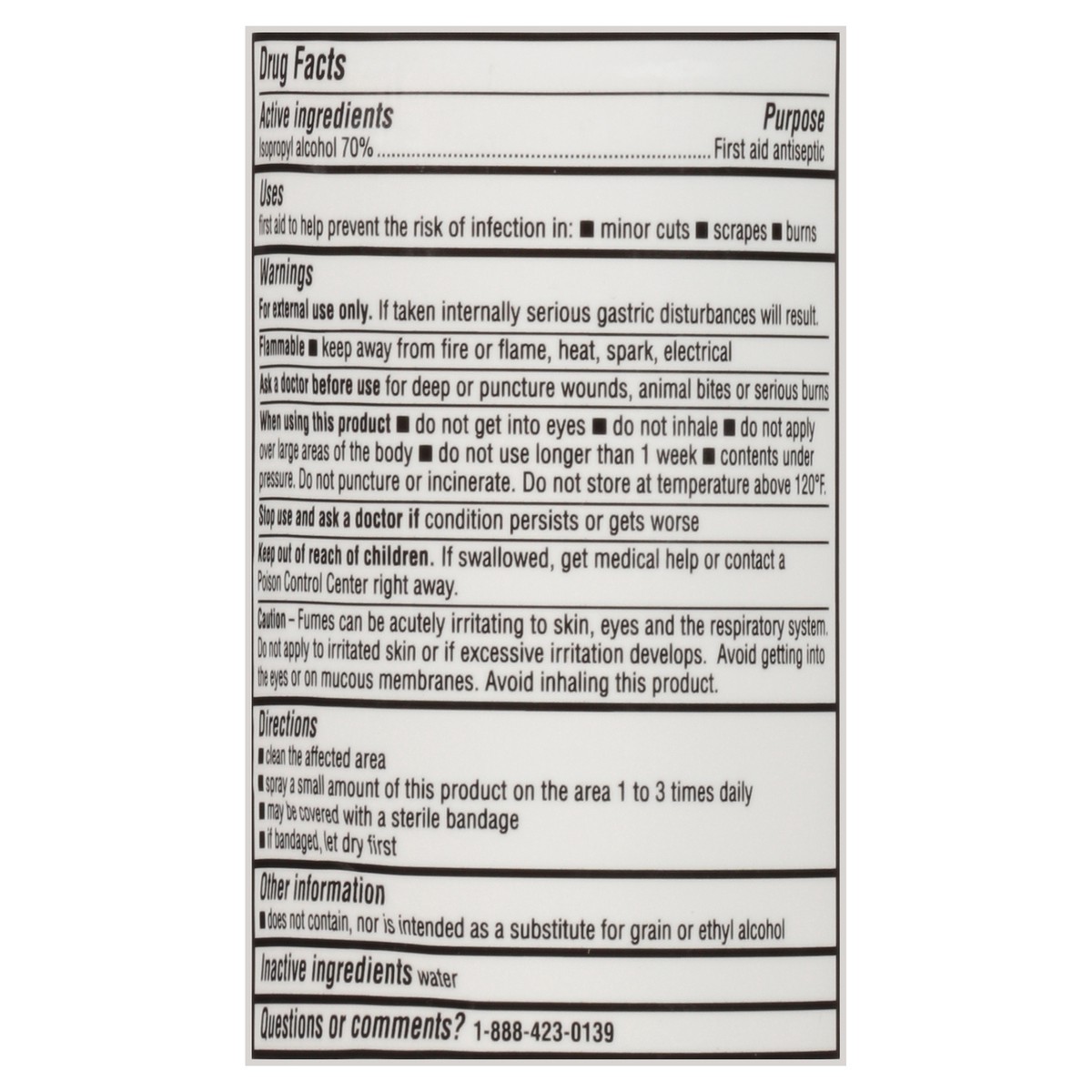 slide 9 of 16, TopCare Health 70% Isopropyl Alcohol Spray 5.5 oz, 5.5 oz