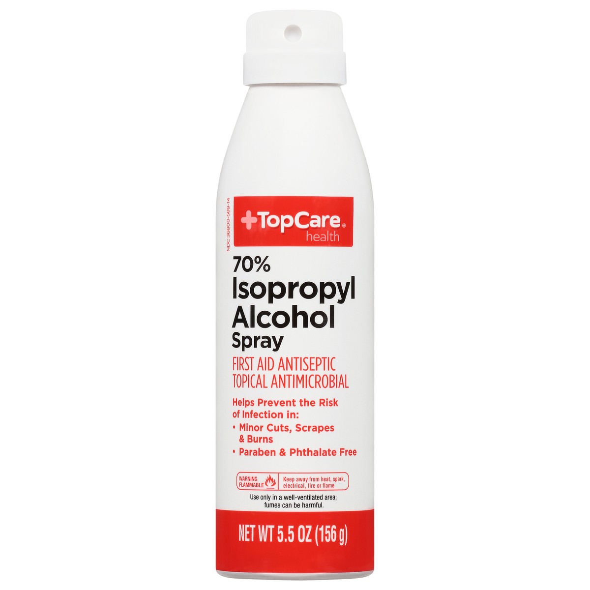slide 2 of 16, TopCare Health 70% Isopropyl Alcohol Spray 5.5 oz, 5.5 oz