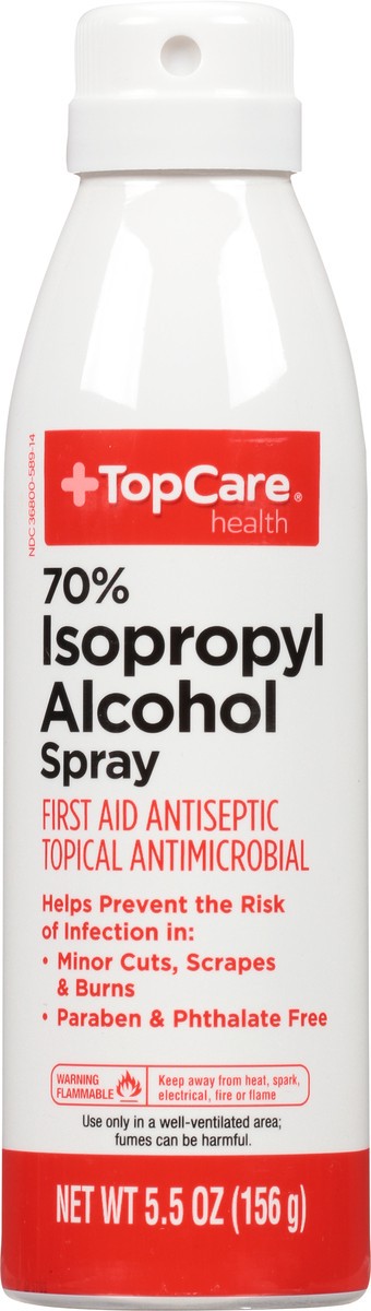 slide 11 of 16, TopCare Health 70% Isopropyl Alcohol Spray 5.5 oz, 5.5 oz