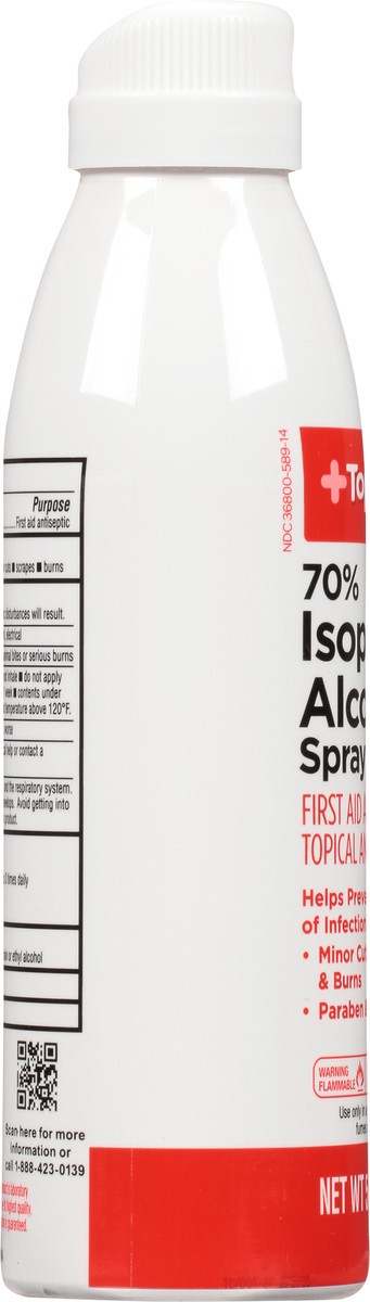 slide 13 of 16, TopCare Health 70% Isopropyl Alcohol Spray 5.5 oz, 5.5 oz