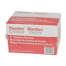 slide 1 of 1, Gordon Choice 6 Inch Bamboo Skewers, 1600 ct