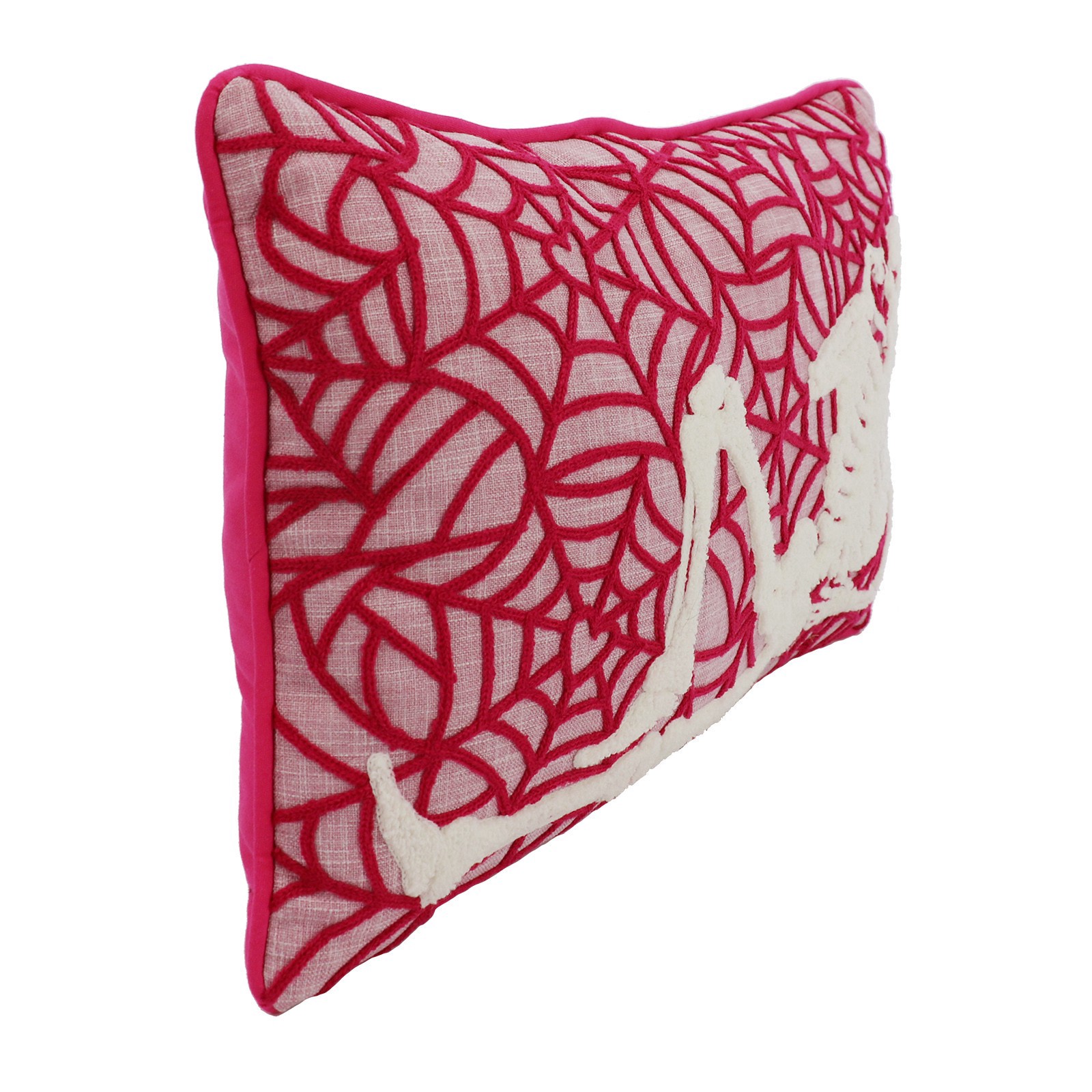 slide 3 of 4, 20" X 12" Skeleton With Web Lumbar Pillow By Ashland, 20 in x 12 in