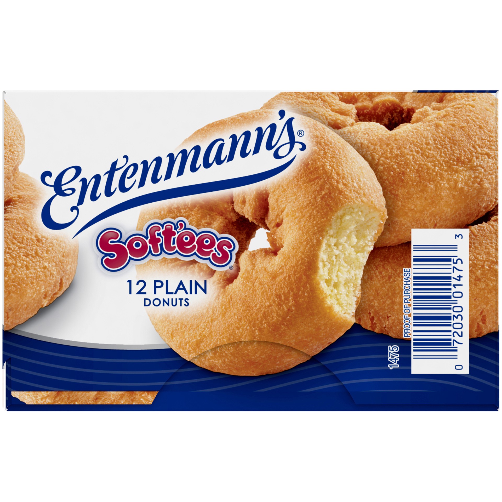 slide 2 of 5, Entenmann's Soft'ees Plain Donuts, 12 count, 12 ct