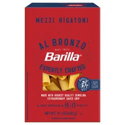 Barilla Mezzi Rigatoni Al Bronzo - 14.1 oz