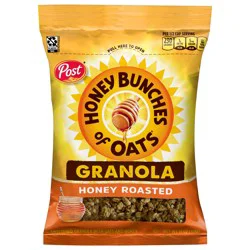 Post Honey Bunches of Oats Honey Roasted Granola Cereal, Honey Granola, 11 OZ Bag