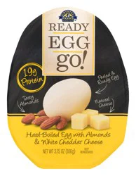 Crystal Farms Hard Boiled Egg With Almonds & White Cheddar Cheese
