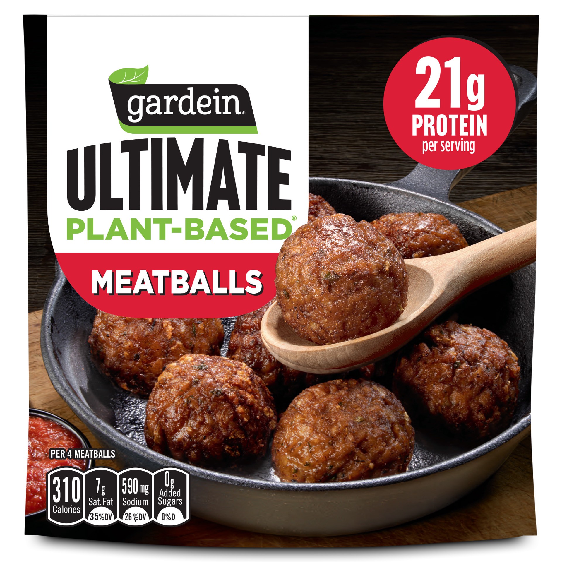 slide 1 of 7, Gardein Ultimate Plant-Based Meatballs, Frozen Meatballs, 15 oz., 15 oz