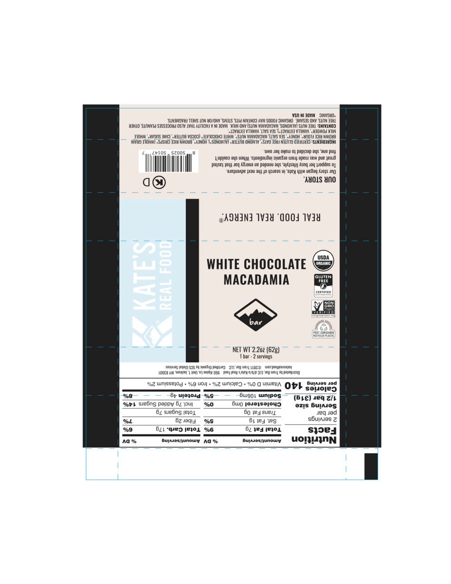 slide 2 of 7, Kate's Real Food White Chocolate Macadamia, 2.2 oz