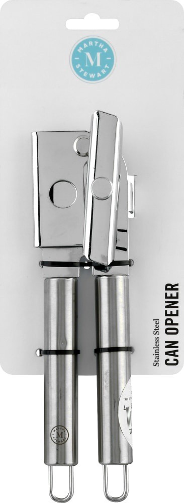 slide 1 of 6, Martha Stewart Stainless Steel Can Opener, 1 ct