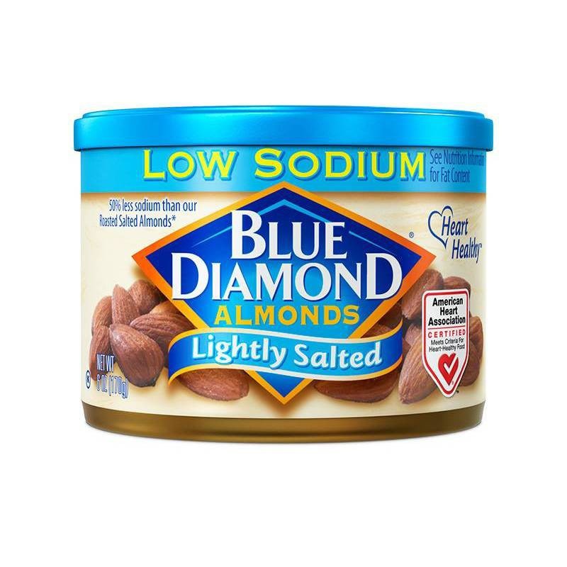 slide 1 of 3, Blue Diamond Almonds Low Sodium Lightly Salted, 6 oz