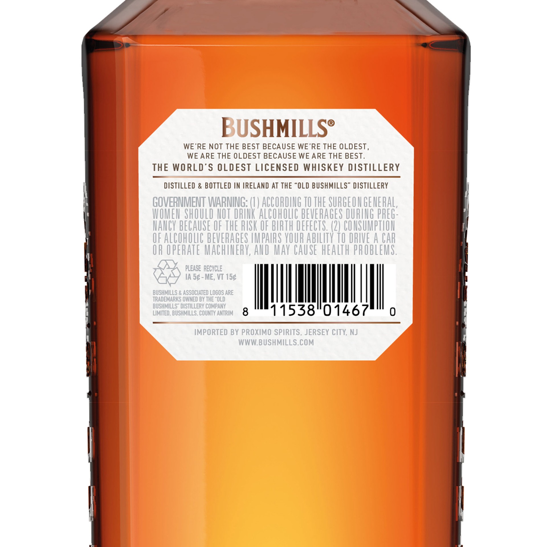 slide 3 of 5, Bushmills 16 Year Irish Whiskey 80 Proof - 750 ml, 25.4 oz