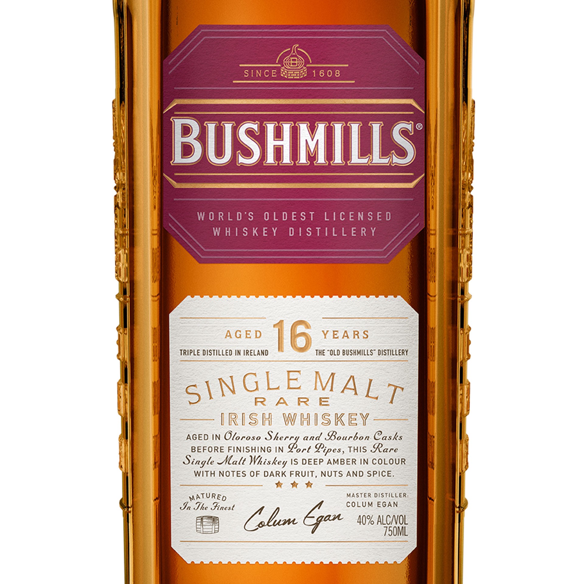 slide 5 of 5, Bushmills 16 Year Irish Whiskey 80 Proof - 750 ml, 25.4 oz