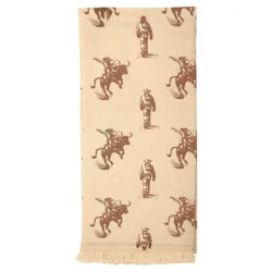 Texas Proud Vintage Cowboy Kitchen Towel