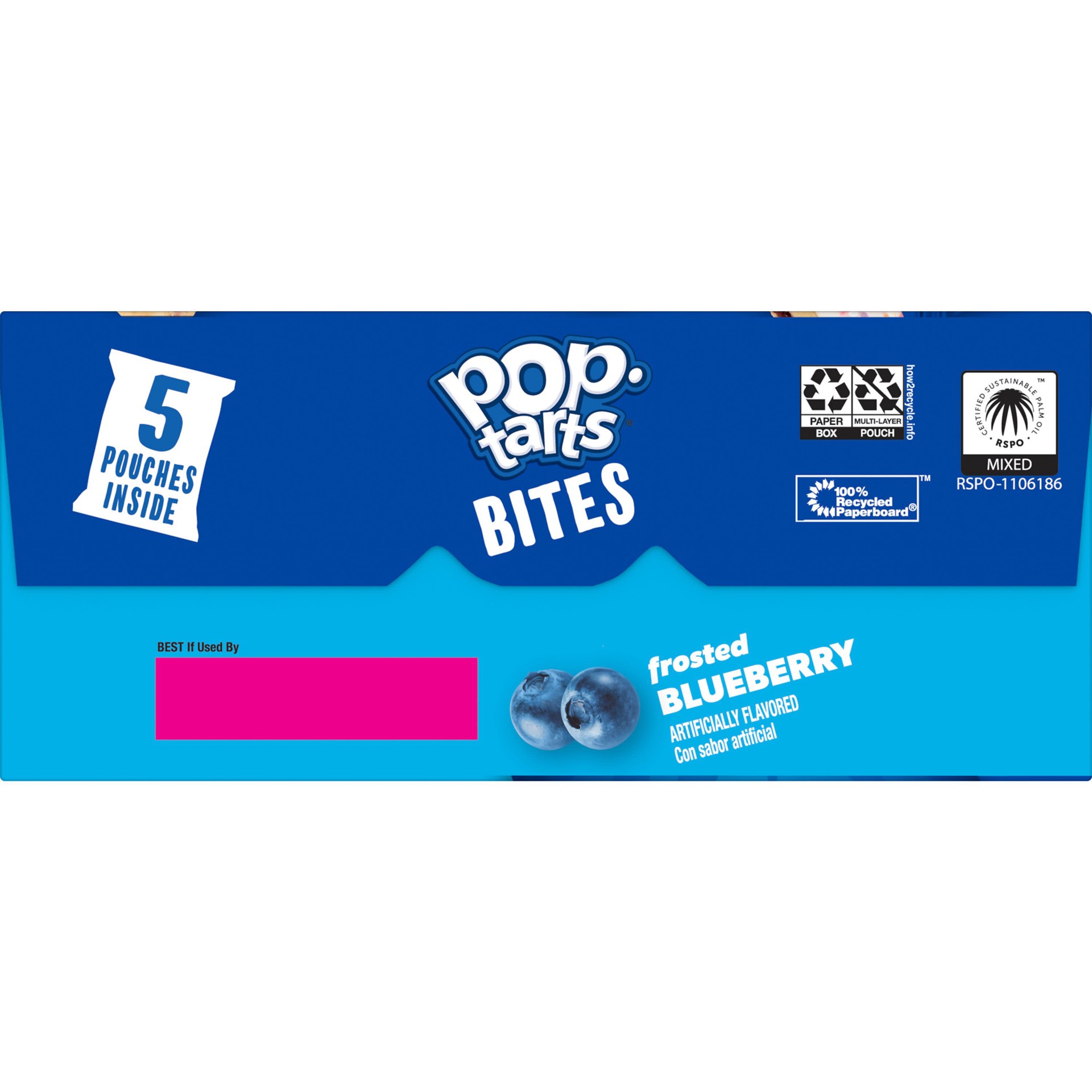 slide 3 of 5, Pop-Tarts Baked Pastry Bites, Frosted Blueberry, 7 oz, 5 Count, 7 oz