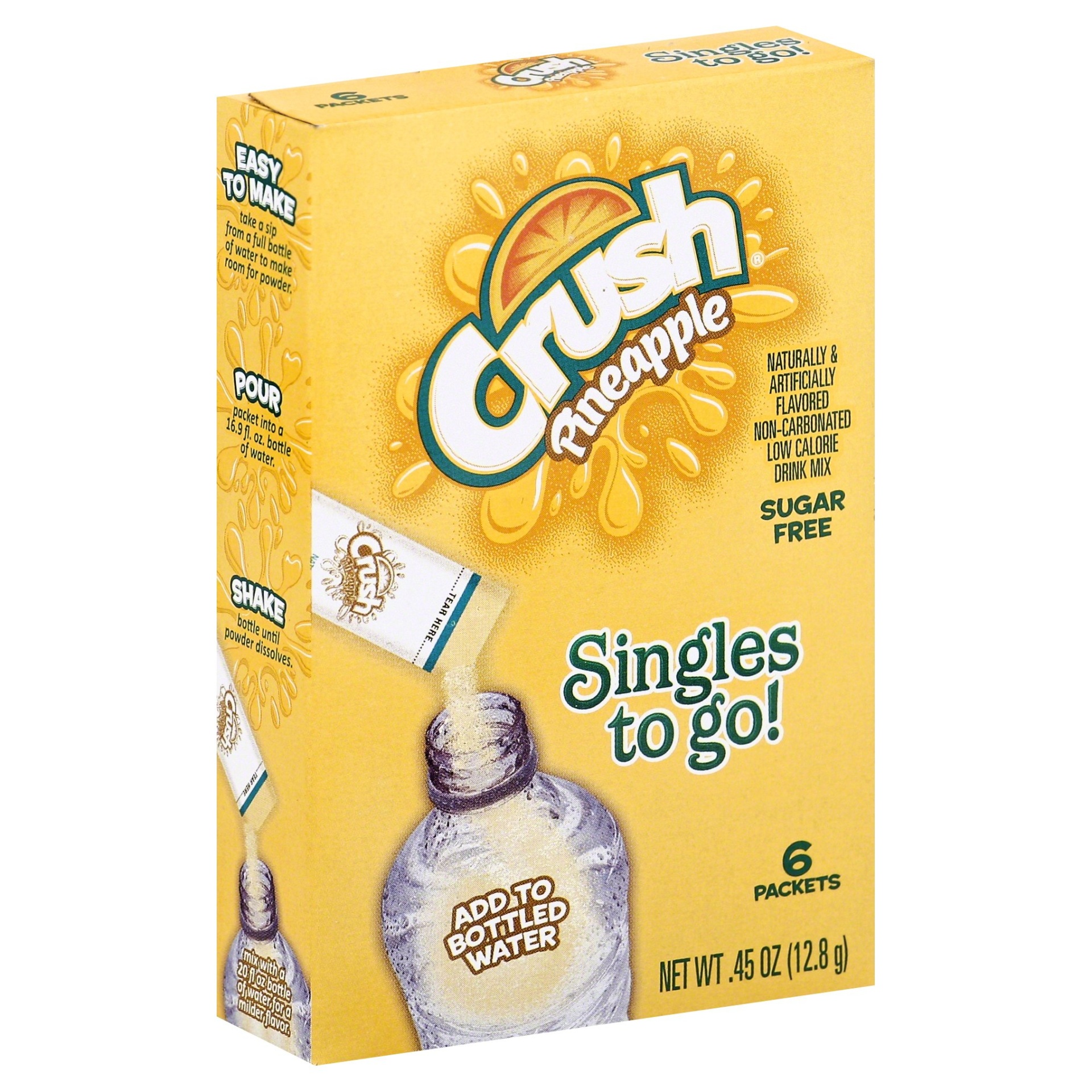 slide 1 of 1, Crush Pineapple Singles To Go, 0.66 oz