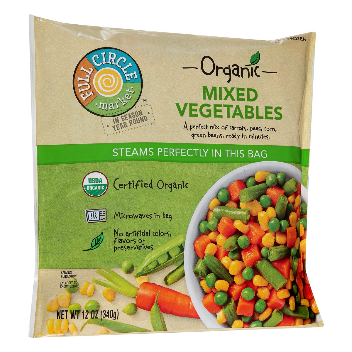 slide 9 of 13, Full Circle Market Organic Mixed Vegetable 12 oz Bag, 12 oz