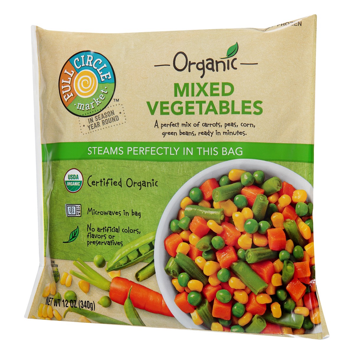 slide 12 of 13, Full Circle Market Organic Mixed Vegetable 12 oz Bag, 12 oz