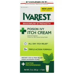 Ivarest Double Relief Formula Maximum Strength Poison Ivy Itch Cream 2 oz
