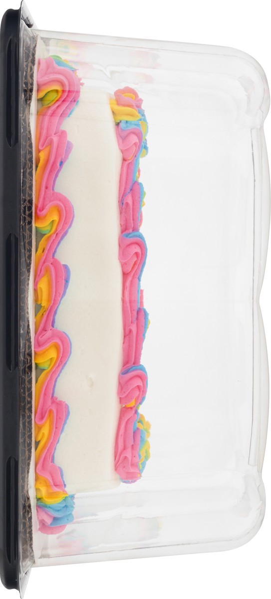 slide 3 of 9, Ukrops 1/4 Sheet Yellow Cake with Buttercream Icing/Unicorn Border & Sprinkles 54 oz, 54 oz