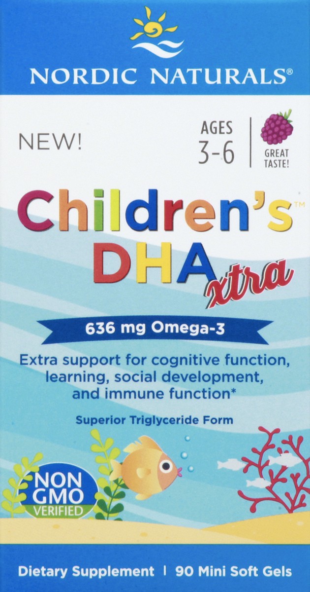 slide 13 of 13, Nordic Naturals Children's Dha Xtra Berry Punch Omega-3, 90 ct