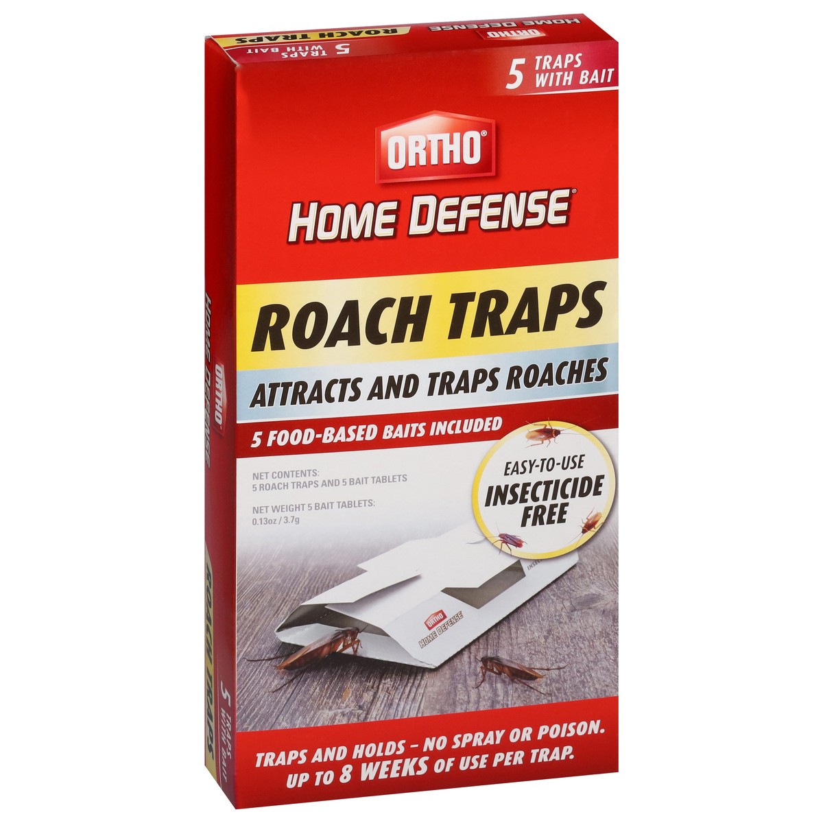 slide 12 of 12, Ortho Home Defense Roach Traps 5 ea, 1 ct