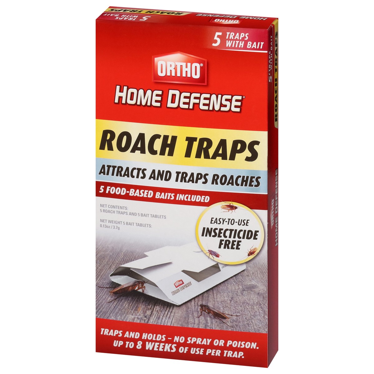 slide 4 of 12, Ortho Home Defense Roach Traps 5 ea, 1 ct