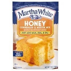 Martha White Honey Cornbread and Muffin Mix, 7 oz Pouch