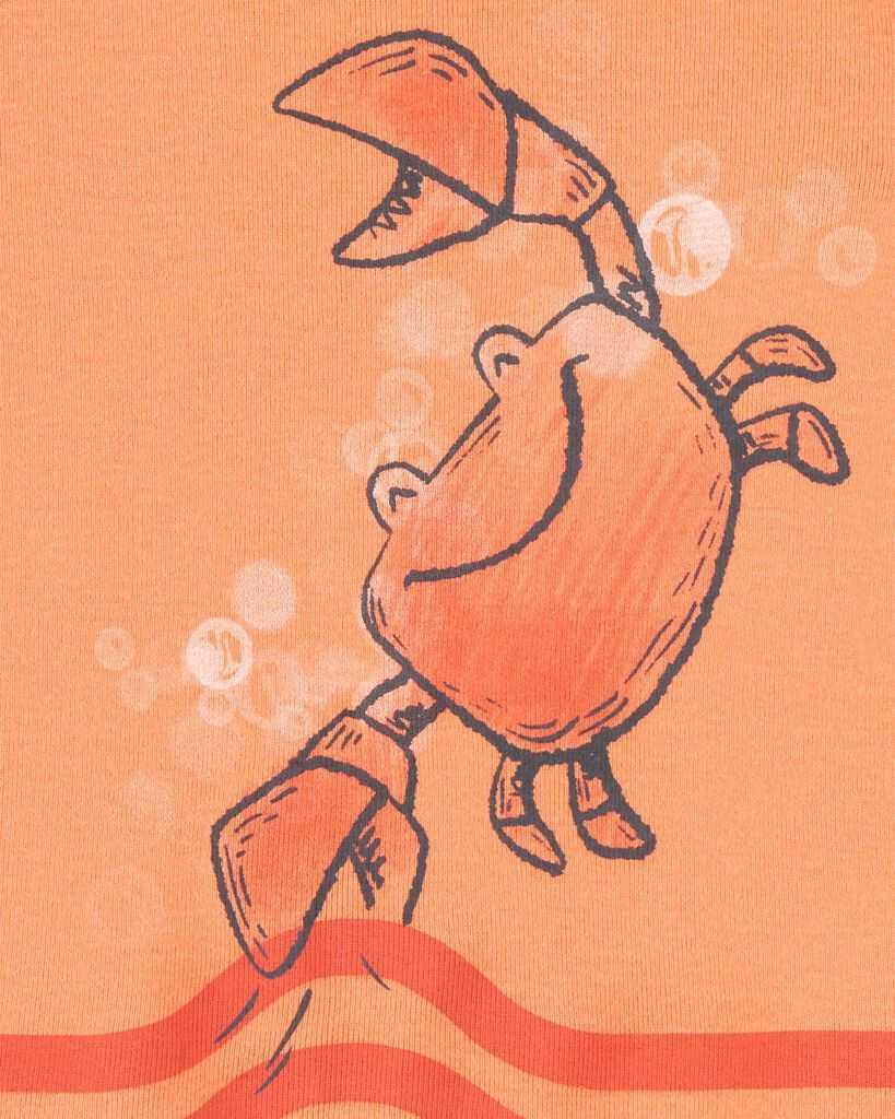 slide 2 of 3, Carter's Toddler 4-Piece Beach Crab 100% Snug Fit Cotton Pajamas - Orange Orange 2T, 4 pc