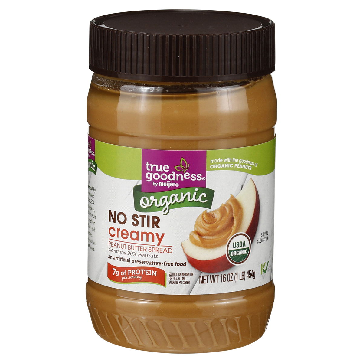 slide 1 of 5, True Goodness Organic Creamy Peanut Butter, 16 oz