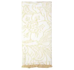 Texas Proud Floral Print Embroidered Kitchen Towel