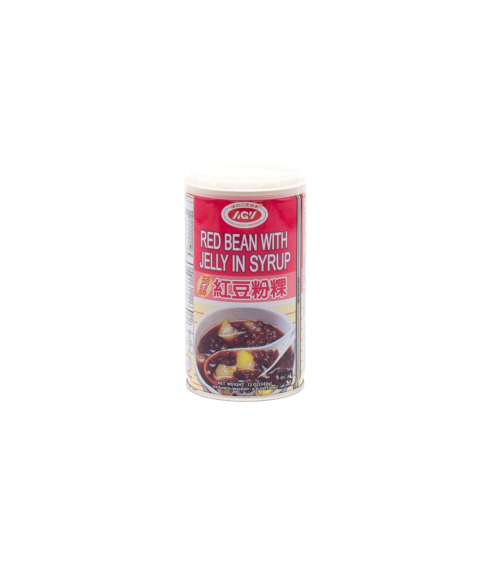 slide 1 of 1, AGV Red Bean with Jelly In Syrup, 340 gram