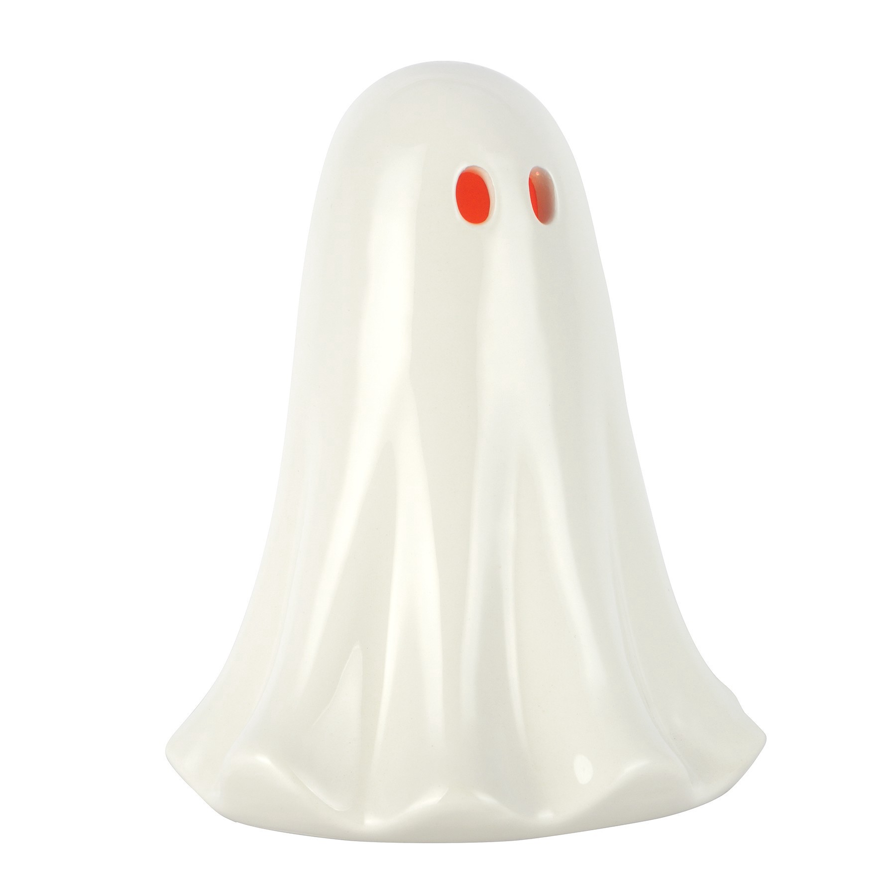 slide 2 of 5, 6.5" Light Up Ceramic Ghost Tabletop Decor By Ashland, 5.5 in x 5.3 in x 6.4 in
