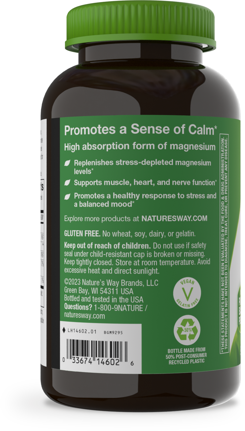 slide 2 of 4, Nature's Way Magnesium Gummy, 90 ct