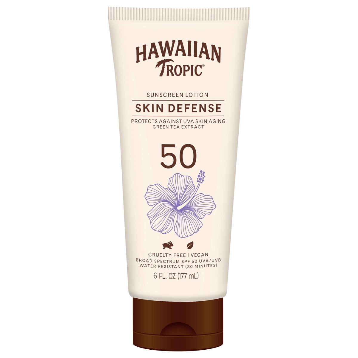 slide 1 of 8, Hawaiian Tropic AntiOxidant+ Sunscreen Lotion, Lightweight Reef Friendly Sun Protection, Broad Spectrum, SPF 50, 6 ounces, 6 fl oz