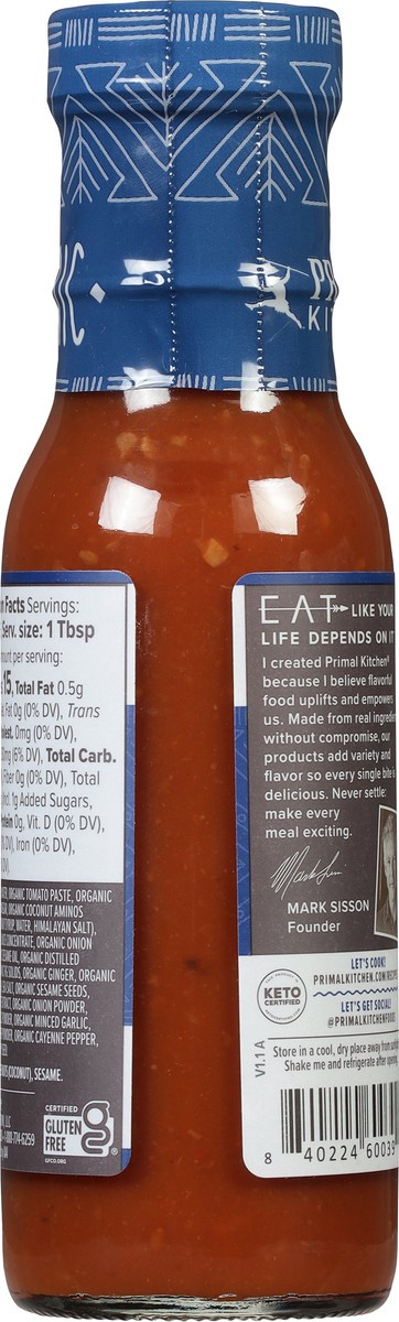 slide 4 of 9, Primal Kitchen Korean Style BBQ Sauce 8.5 oz, 8.5 oz