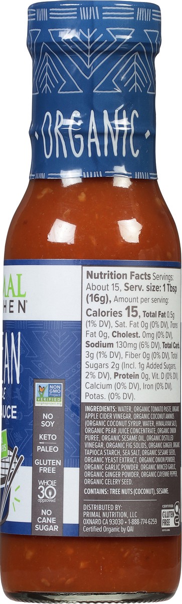 slide 9 of 9, Primal Kitchen Korean Style BBQ Sauce 8.5 oz, 8.5 oz