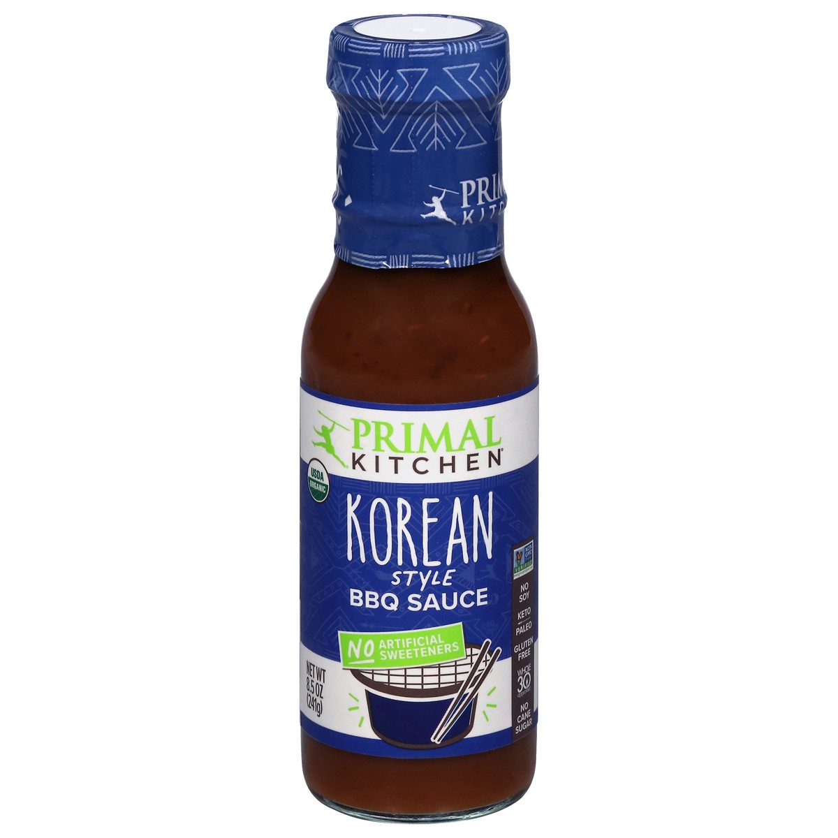 slide 1 of 9, Primal Kitchen Korean Style BBQ Sauce 8.5 oz, 8.5 oz