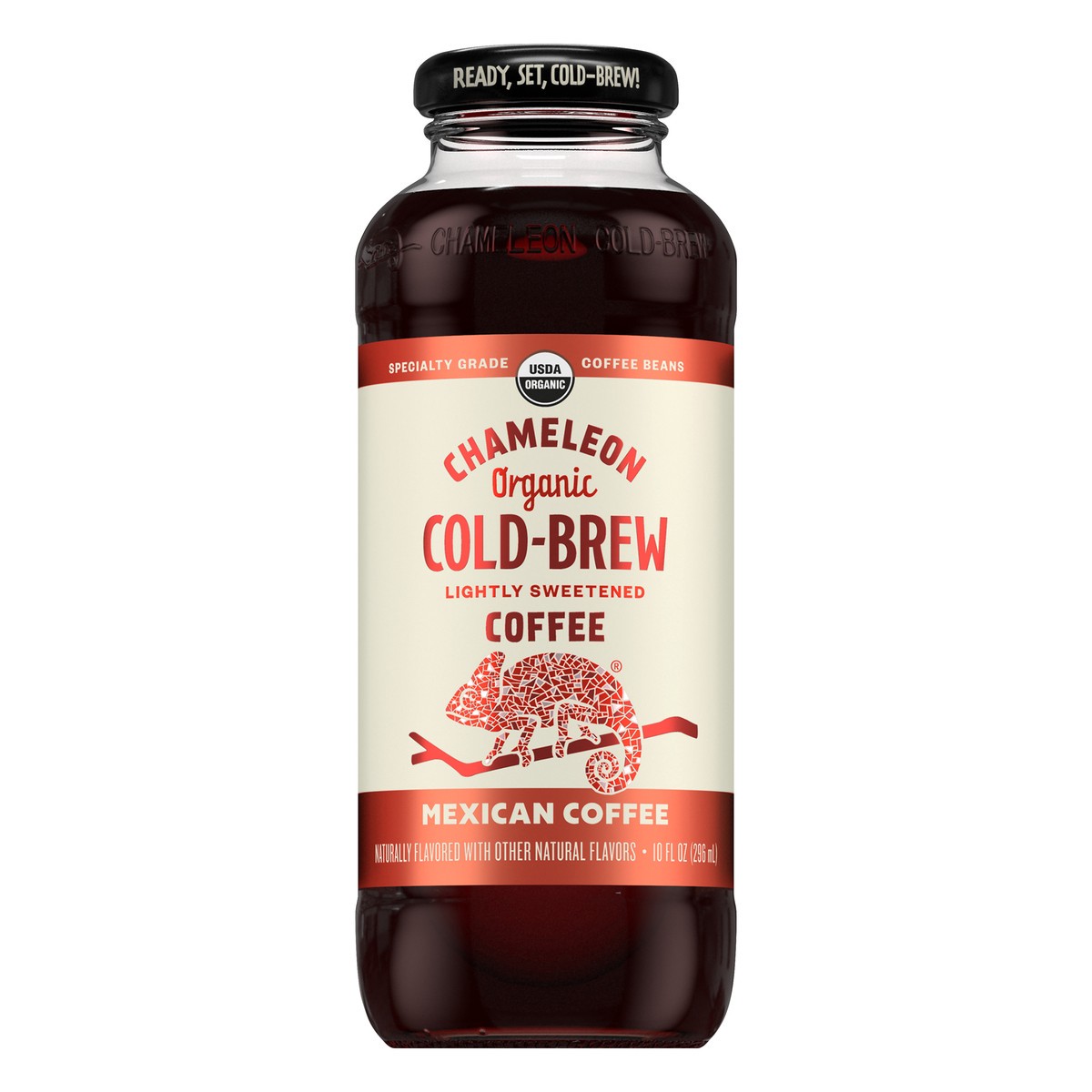 slide 1 of 8, Chameleon Cold-Brew Organic Mexican Coffee, 10 fl oz