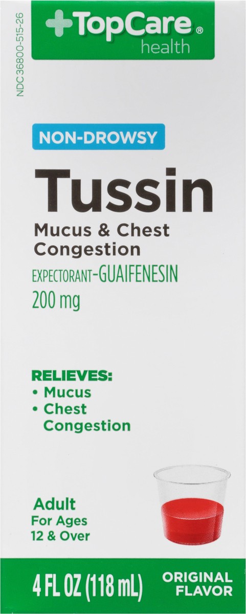 slide 3 of 17, TopCare Health 200 Mg Adult Original Flavor Tussin 4 oz, 4 fl oz