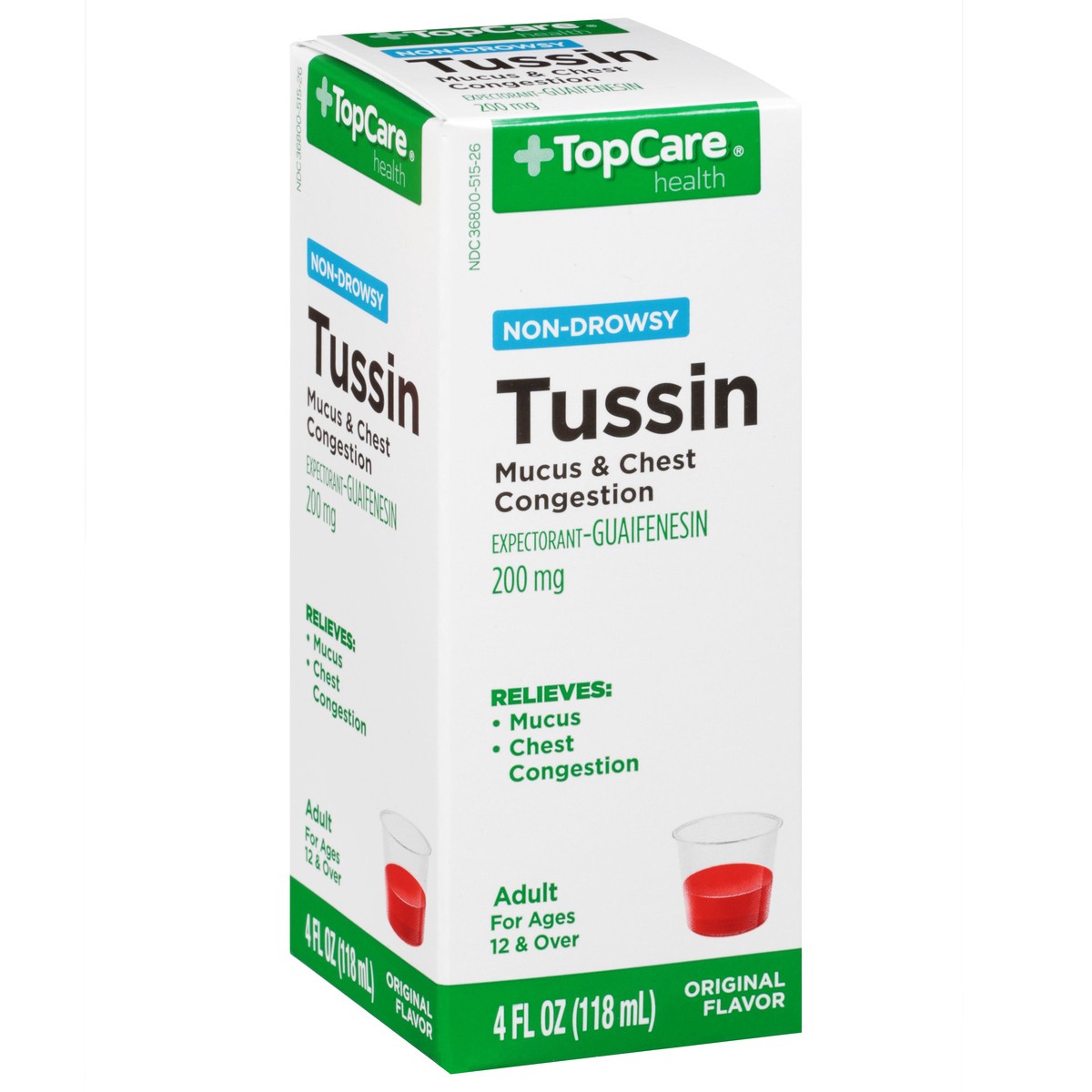 slide 16 of 17, TopCare Health 200 Mg Adult Original Flavor Tussin 4 oz, 4 fl oz