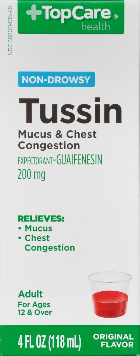 slide 5 of 17, TopCare Health 200 Mg Adult Original Flavor Tussin 4 oz, 4 fl oz