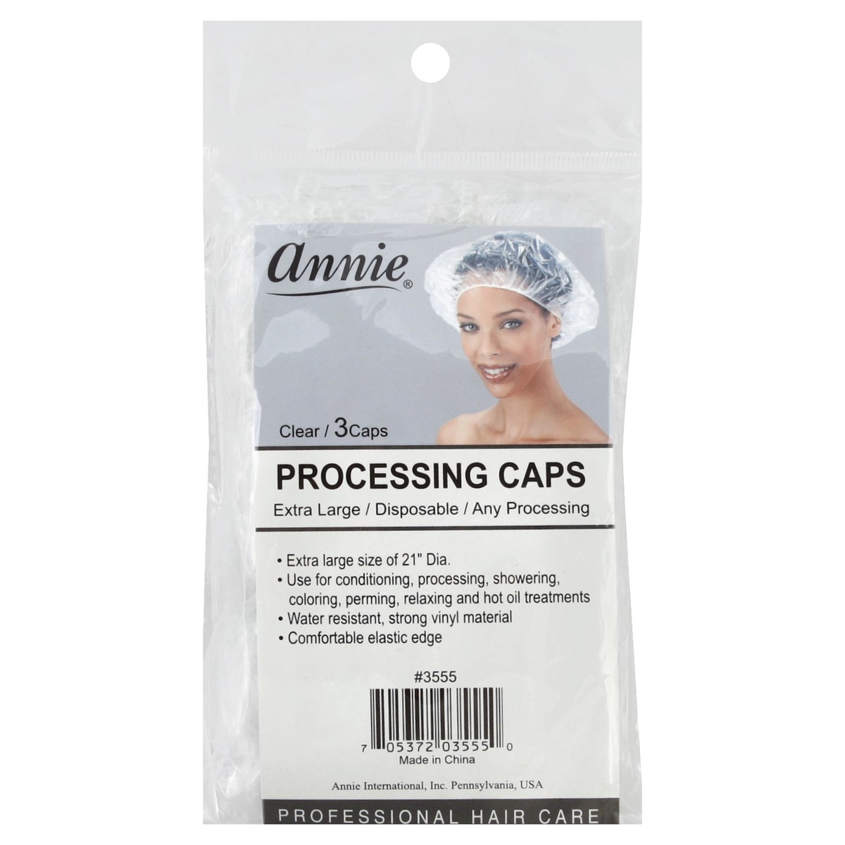 slide 2 of 4, Annie Process Cap Clear, 3 ct