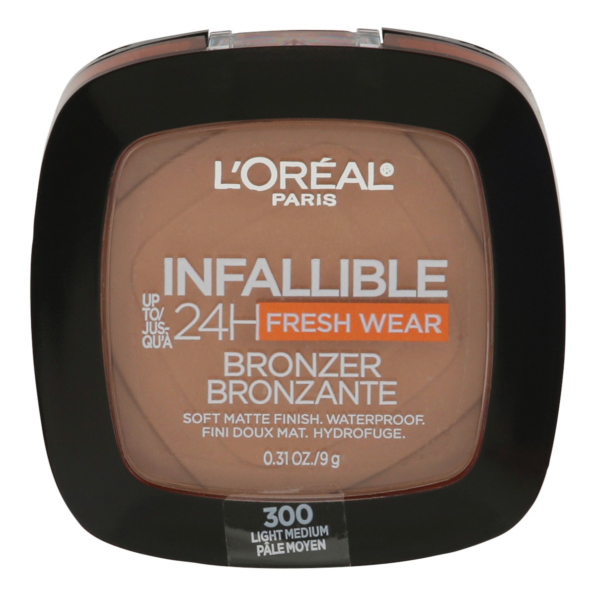 slide 1 of 9, L'Oréal Infallible Bronzer Light Med, 0.31 oz
