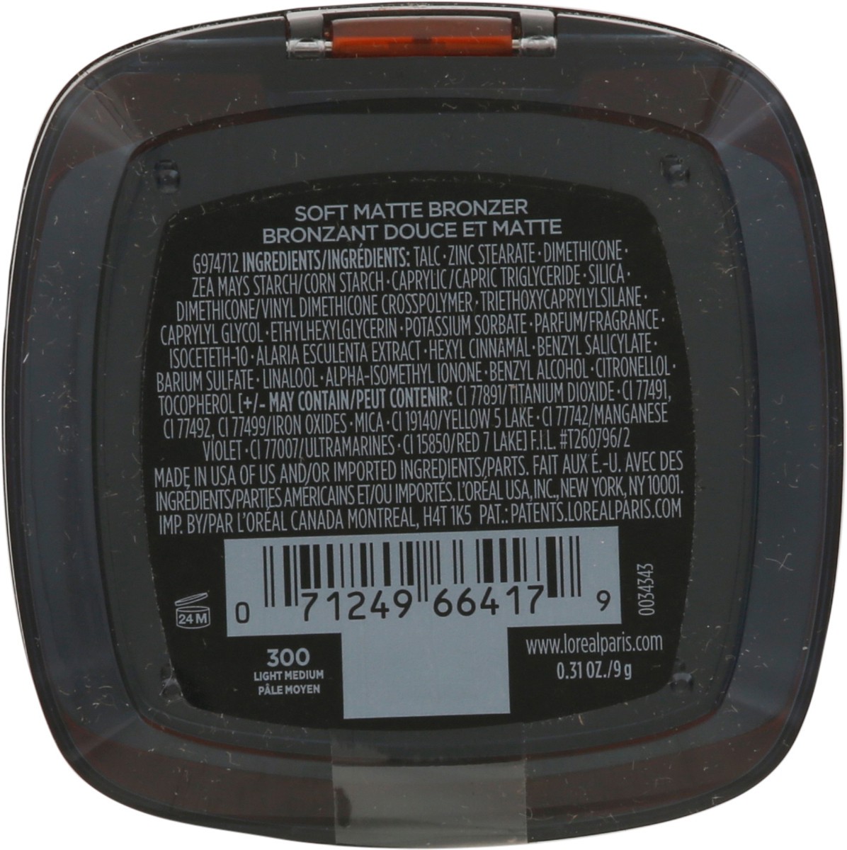 slide 3 of 9, L'Oréal Infallible Bronzer Light Med, 0.31 oz