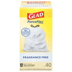 Glad Force Flex Drawstring 13 Gallon 40ct