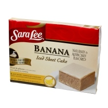 slide 1 of 1, Sara Lee Banana Sheet Cake, 75 oz